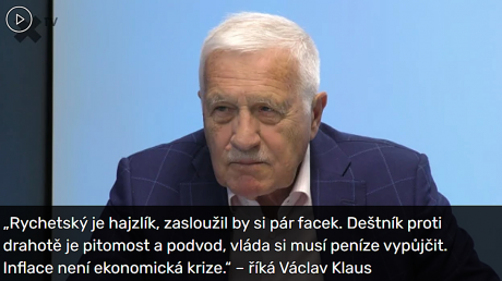 Václav Klaus v 17. díle pořadu XTV: Pane prezidente!